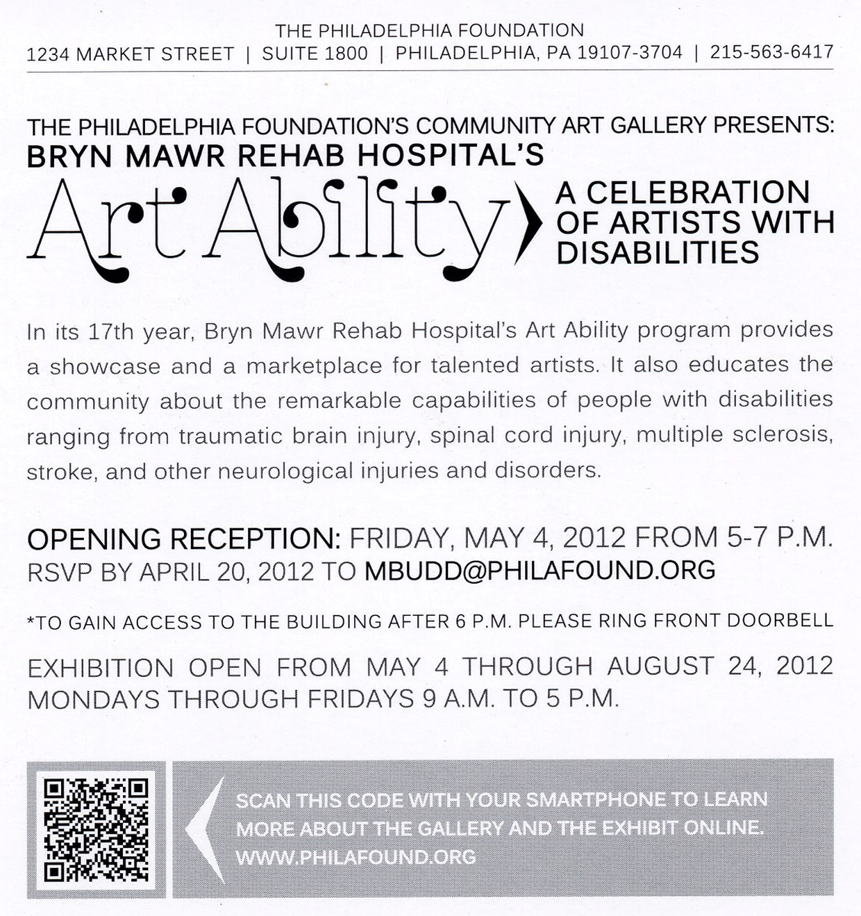 Art Ability at the Philadelphia Foundation